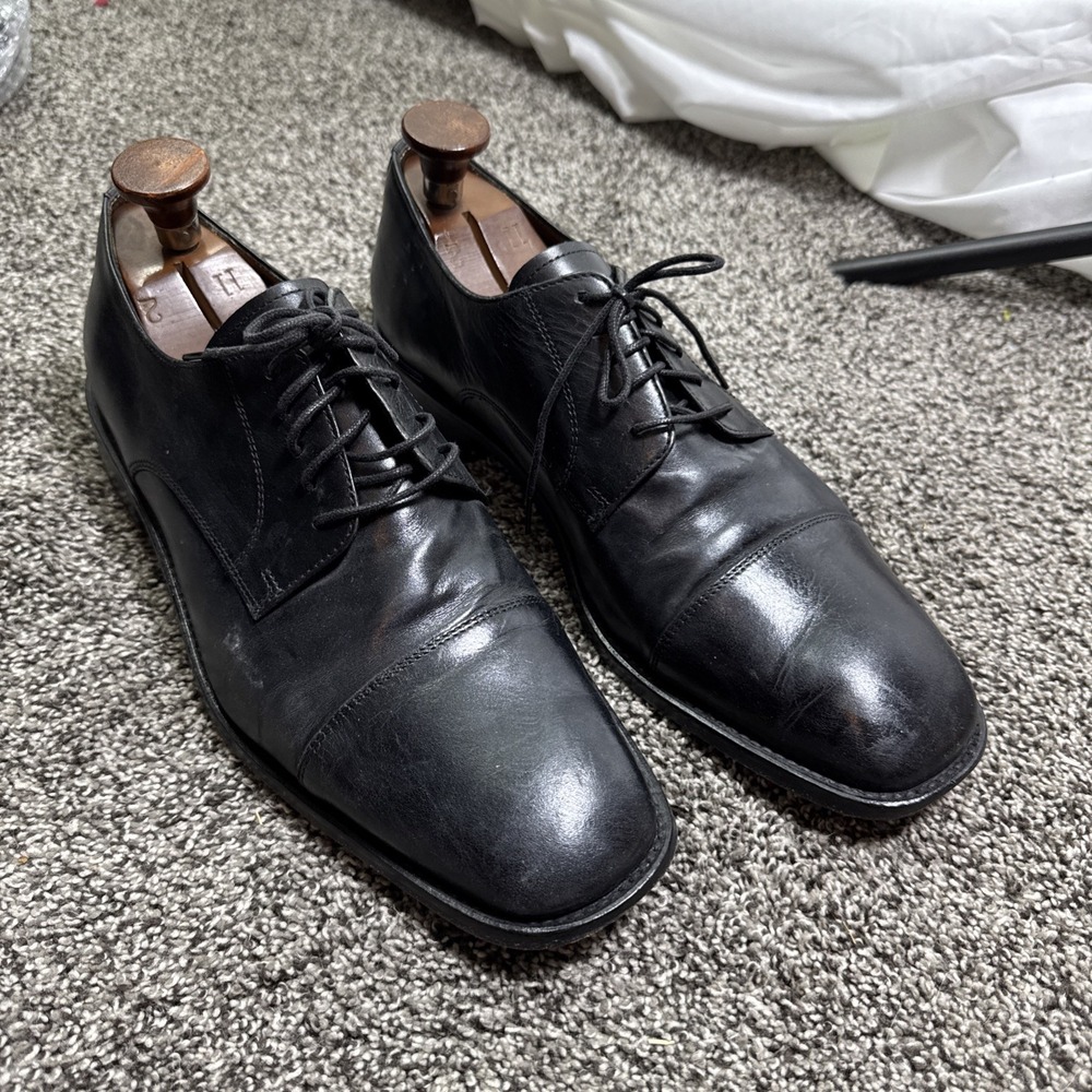 VTG Florsheim Imperial 18194 01 Leather Dress Shoes 10D